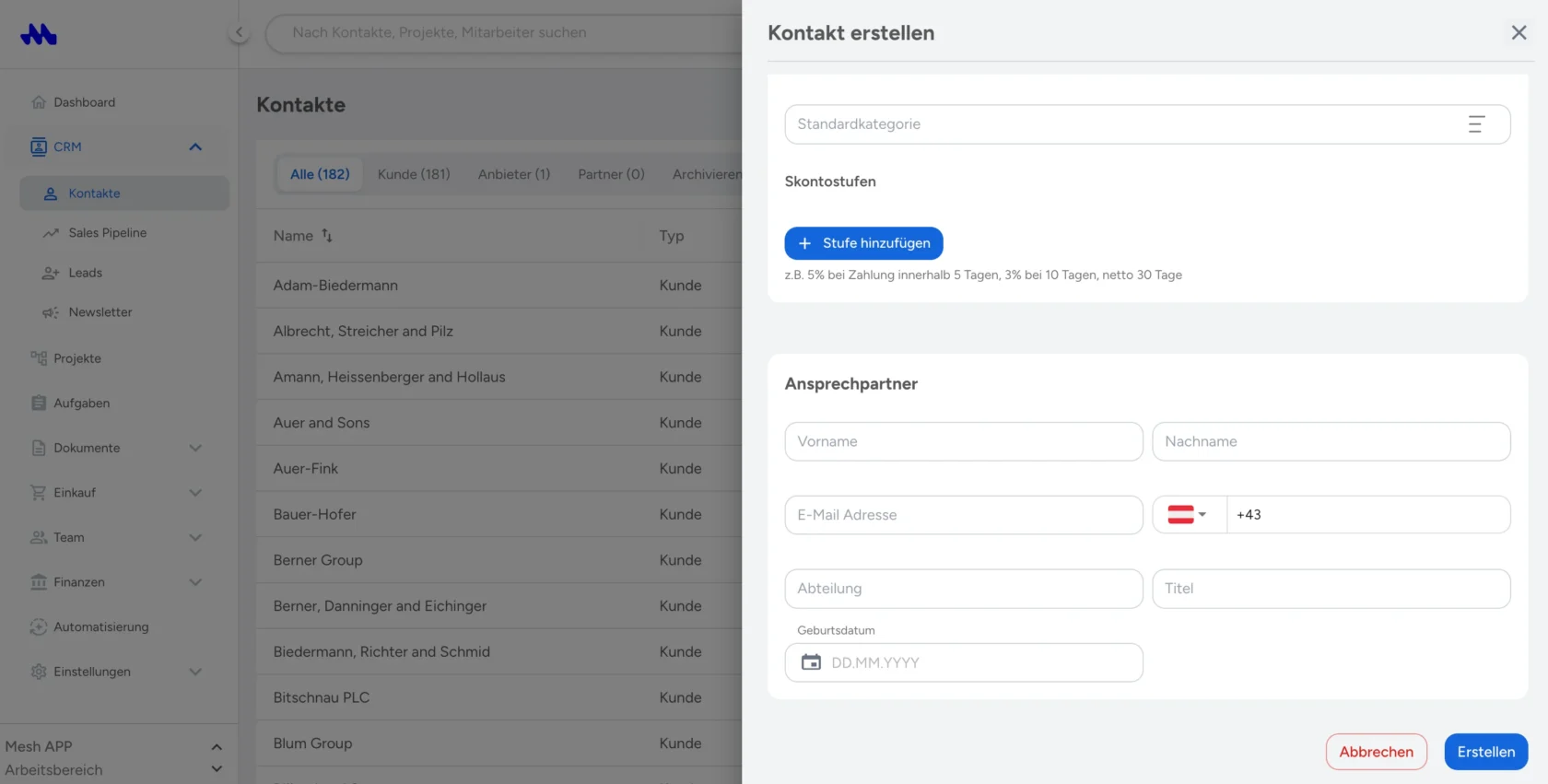 Kontaktkanäle und Ansprechpartner