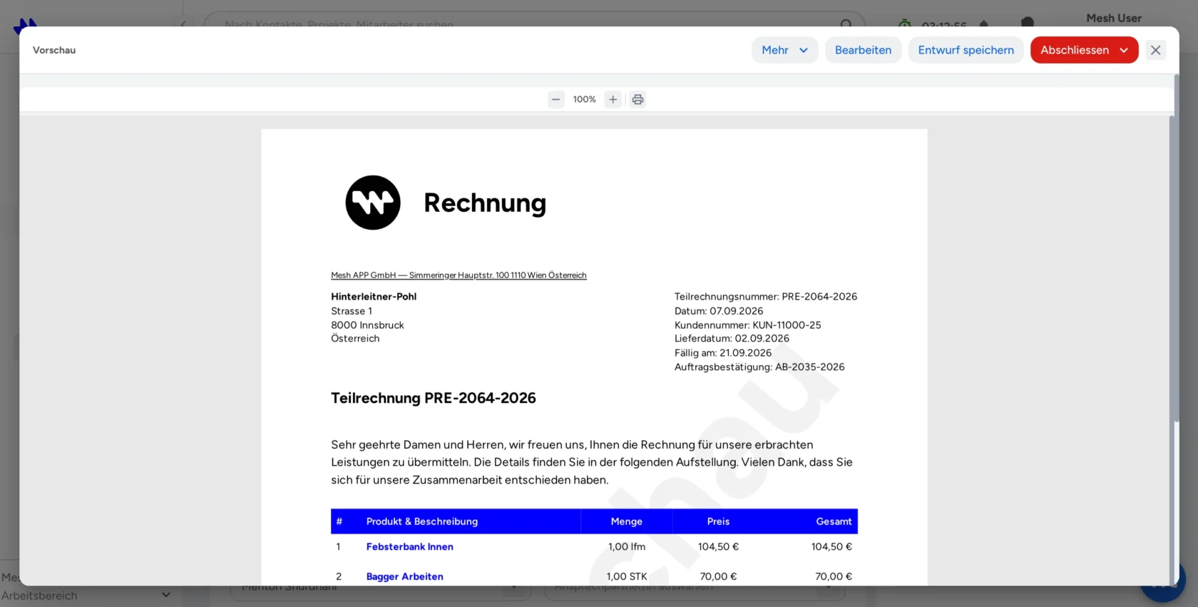 Vorschau prüfen